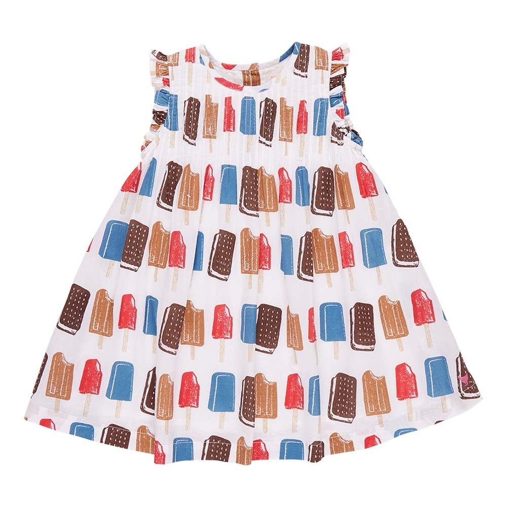 Pink Chicken Girls Jaipur Dress- Popsicles